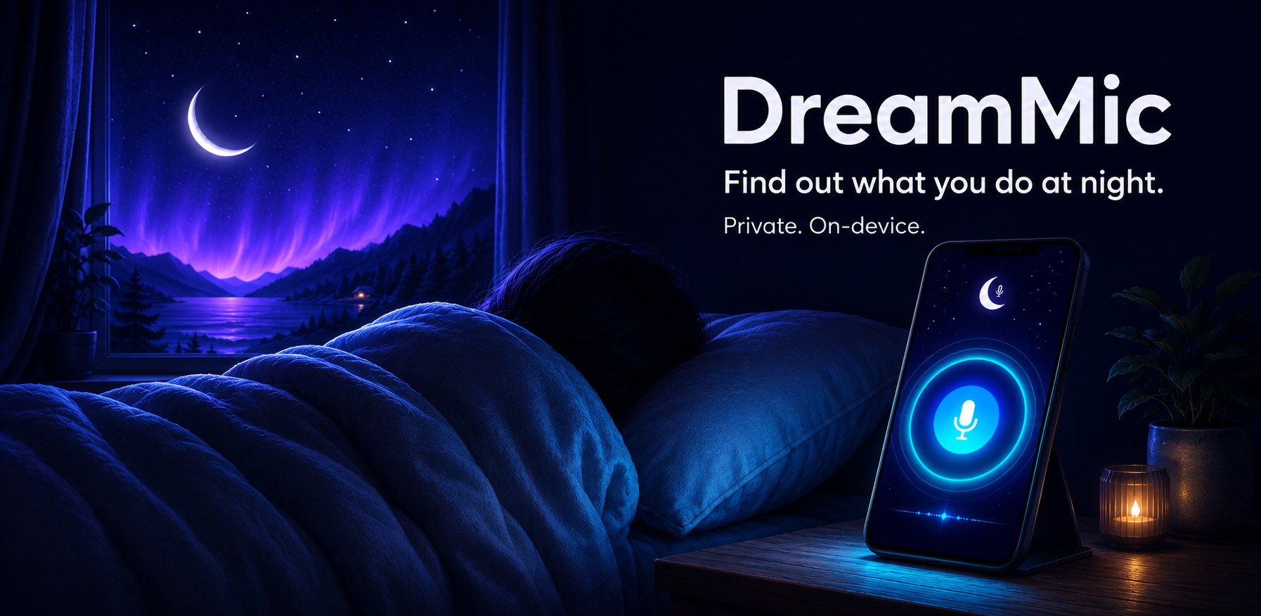 DreamMic private night sound app preview
